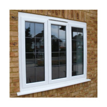 Commercial material aluminium alloy double glazed 3 panel triple casement window